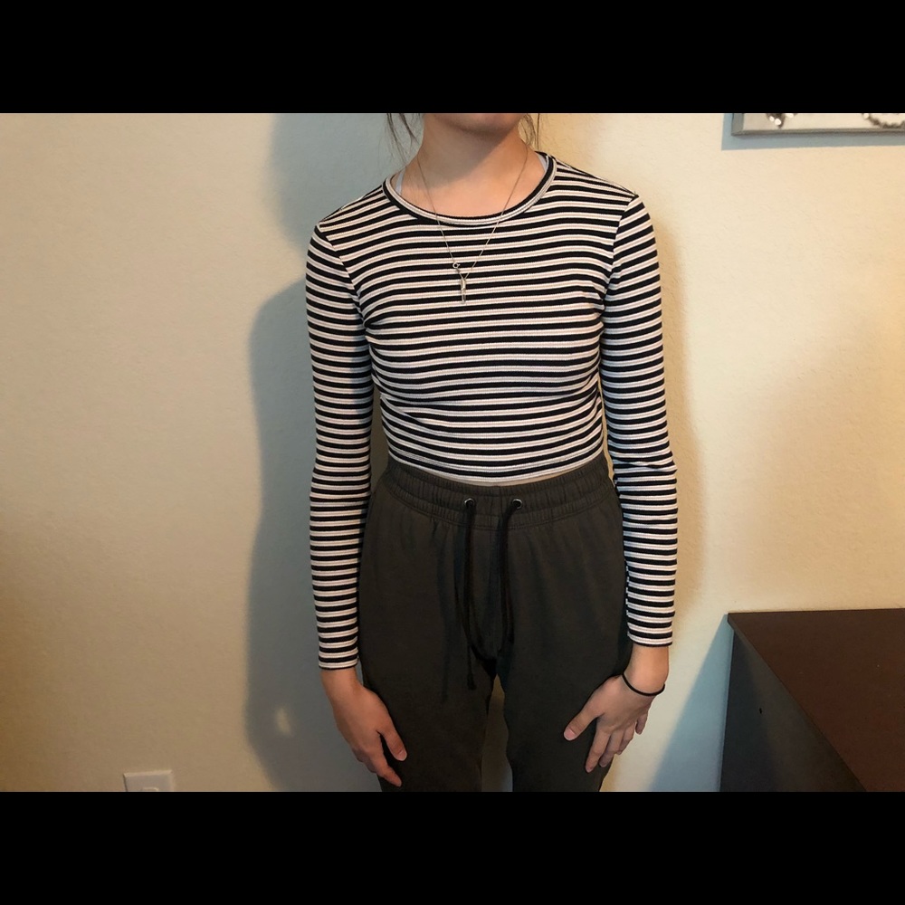 Forever 21 stripped crop top